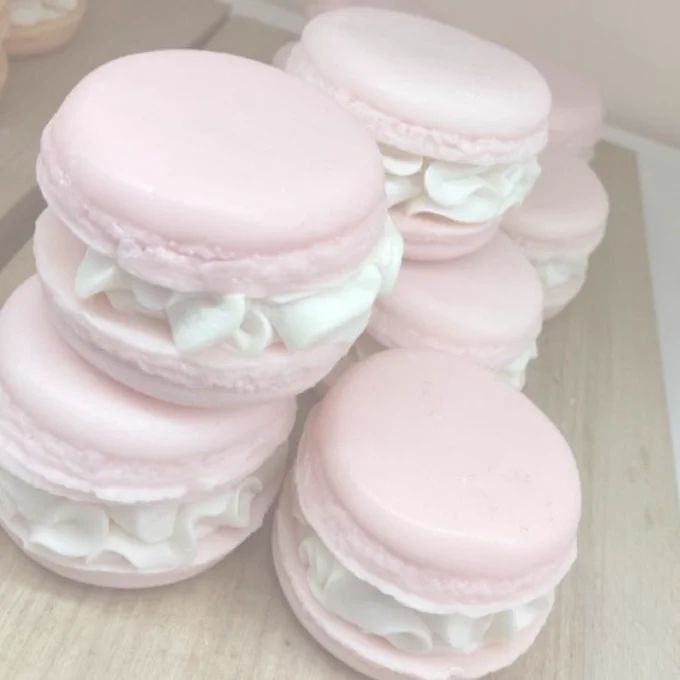 pink macaroons