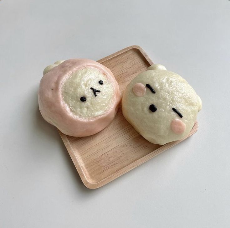 miffy buns with stuffed strawberry cream